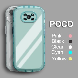 เคสโทรศัพท์มือถือแบบนิ่ม ใส หนา กันกระแทก สําหรับ Xiaomi Pocphone X3 NFC POCO M3 Pro