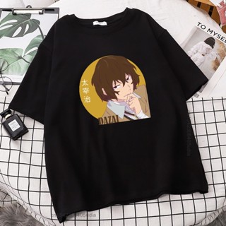 เสือยืดผู้ชาย Osamu Dazai Bungo Stray Dogs พิมพ์เสื้อยืดวินเทจของผู้ชายเสื้อยืดถนนเสื้อยืดกราฟิกขนาดใหญ่กีฬาผู้ชายผ_09