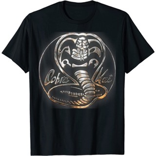 Cobra Kai Rusted Steel Snake Logo Graphic T-Shirt Mens short-sleeved cotton round neck T-shirt_02