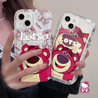 เคสโทรศัพท์มือถือแบบนิ่ม ลายหมีสตรอเบอร์รี่ สําหรับ OPPO A17K A95 A96 A1K A12 A17 A15 A54 A5s A16 A77 A53 A11 A35 A55 A74 A77s A16K A16s A9 A33 A32 A12E A15s A7 A3s A57 A5 A52 A72 A92