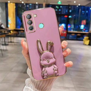 เคสโทรศัพท์มือถือ TPU ลายกระต่ายหน้ายิ้ม หรูหรา สําหรับ Tecno Pop 5 Lte BD4 BD4i BD4a 2023