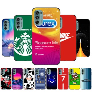 เคสโทรศัพท์มือถือ ซิลิโคนนิ่ม Tpu ลายการ์ตูนตลก สีดํา สําหรับ Motorola Moto G62 5G