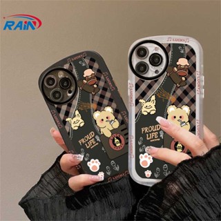 เคสซิลิโคนนิ่ม ลายการ์ตูนหมี กระต่าย ลายสก๊อต สําหรับ Realme 5 5i 6i C3 C35 C21Y C25Y C21 RealmeC11 C11 2021 C25 C15 C12 C2