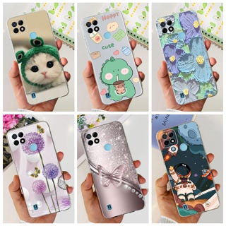 เคสโทรศัพท์มือถือ ซิลิโคนนิ่ม TPU ลายไดโนเสาร์ แมวน่ารัก สําหรับ Realme C21Y C21 RealmeC21 C 21y 2021