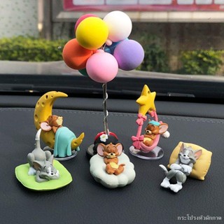 Tom and Jerry Decoration Tom and Jerry ราคาถูก Hand-run High-end Doll Car Baking Children s Toy Gift