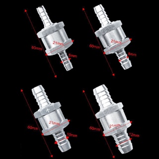 Flashquick วาล์วตรวจสอบทางเดียว 6/8/10/12 มม. วาล์วอลูมิเนียมอัลลอยด์ เชื้อเพลิงทางเดียว สําหรับคาร์บูเรเตอร์ Nice