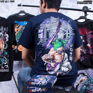 Roronoa Zoro Seppuku Cyberpunk Version Zorojuro Anime One Piece T-Shirt Clowor T-Shirt_12