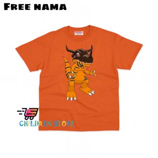 เสื้อยืด พิมพ์ลาย DIGIMON AGUMON พรีเมี่ยม สําหรับเด็กทุกเพศ_01