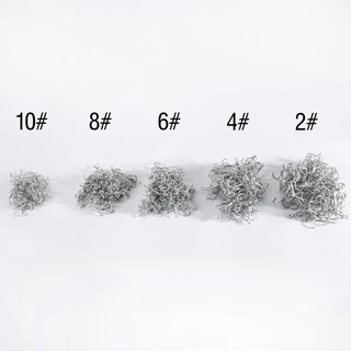 10 ชิ้น ตกปลา รอก เงิน เหล็กคาร์บอนสูง เสียงแหลม ตะขอตกปลา หนาม ตะขอตกปลา สําหรับ หนอนนุ่ม เหยื่อ