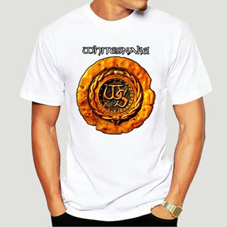 T Shirts Man Clothing Free Shipping White Snake Whitesnake Metal Rock Band Logo Men Black_01