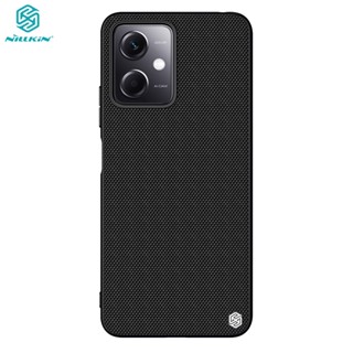 POCO X5 เคส Nillkin Textured เส้นใยไนลอน สไลด์เลนส์ฝาหลังเคสสำหรับ Xiaomi POCO X5 Pro 5G