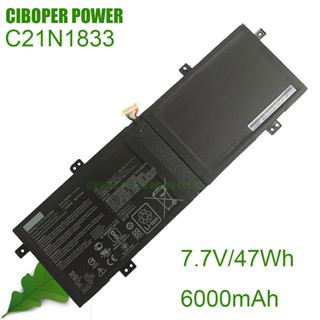 CP Original แบตเตอรี่ C21N1833 47WH/6000MAh สำหรับ VivoBook S14 S431FL ZenBook 14 UM431 BX431FA K431FA S4500FA U4500FA U