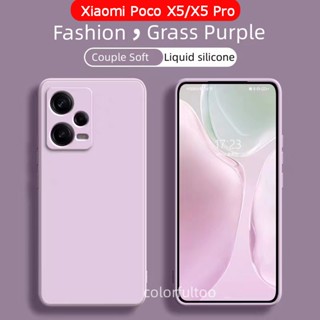 เคสซิลิโคนนิ่ม ทรงสี่เหลี่ยม กันกระแทก สําหรับ Xiaomi Poco X5 Pro Xiaomi Poco X5 X4 Pro 5G X4Pro X5Pro