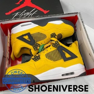 Jordan 4 RETRO LIGHTNING MID CUT รองเท้าผ้าใบ สําหรับผู้ชาย