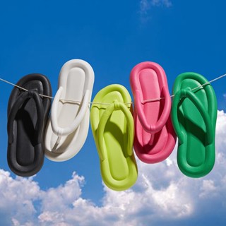 CADIA ใหม่ฤดูร้อนจับคู่สี Dopamine สบาย Flip Flop สุภาพสตรีเรียบง่ายกลางแจ้ง Flip Flop