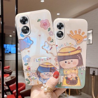 In Stock Soft Casing for OPPO Reno8T 8 T A78 5G 4G เคส Sun Girl Cartoon Phone Case OPPO Reno8 T 5G Shockproof Protective Phone Back Cover เคสโทรศัพท