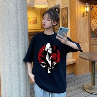 T-shirt 2021 Naruto Sasuke anime print T-shirt men and women cartoon short-sleeved street T-shirt punk Harajuku sty_07