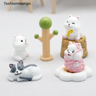 [fashionmango] โมเดลตุ๊กตาแมวจิ๋ว สําหรับตกแต่งสวน DIY