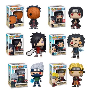 Funko POP ฟิกเกอร์ PVC นารูโตะ Kakashi Sasuke Uchiha Itachi Naruto Madara Obito Figuras 10 ซม.