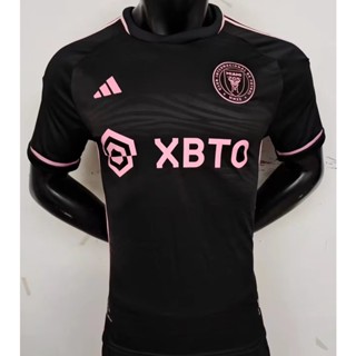 เสื้อกีฬาแขนสั้น ลายทีมชาติฟุตบอล Miami Away เกรด AAA 23-24 ไซซ์ S-XXL