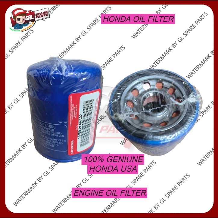 กรองน้ํามันเครื่อง USA 15400-PLM-A02 เข้ากันได้กับ HONDA ACCORD /CIVIC /CRV /HRV /BRV /CRZ /CITY /JA