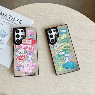 CASETIFY【สติกเกอร์ตุ๊กตาน่ารัก】เคสโทรศัพท์มือถือ Tpu นิ่ม กันกระแทก สําหรับ Samsung Galaxy S23 Ultra S23 Plus S22 Ultra