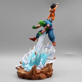 โมเดลฟิกเกอร์ PVC รูปปั้น Dragon Ball Son Goku VS Piccolo ขนาด 25 ซม. สําหรับเก็บสะสม