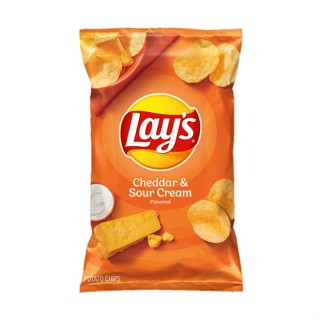 เลย์มันฝรั่งรสเชดดาและครีมเปรี้ยว184.2ก SOUR LAYS CHEDDARCREAM POTATO 184.2G.