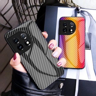 เคสโทรศัพท์มือถือกระจกนิรภัย แบบแข็ง กันกระแทก สําหรับ OnePlus 11 10T 7 7T 8 8T 9RT 9 10 Pro