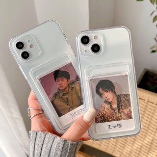 เคสโทรศัพท์มือถือ แบบใส ลายรูปภาพ พร้อมช่องใส่บัตร สําหรับ Samsung Galaxy A14 A34 A54 A04E S23 Ultra S23+