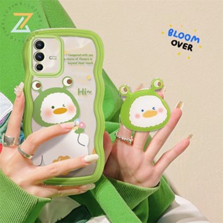 Zymello เข้ากันได้สำหรับ เคสไอโฟน 14 Pro Max Iphone 13 Pro Max Iphone 12 Pro Max Iphone 7 Plus Iphone 8 Plus เคสโทรศัพท์ซิลิโคนรูปเป็ดการ์ตูนกบคลื่นลูกใหญ่