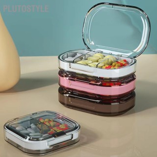 Plutostyle กล่องเก็บยา แบบพกพา ขนาดเล็ก เกรดอาหาร สําหรับครัวเรือน