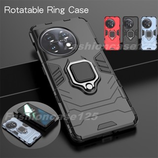 สําหรับ Oneplus 11 Oneplus11 เคสโทรศัพท์ Armor Ring Holder เคสแข็ง แฟชั่น กันกระแทก ป้องกัน ฝาหลัง