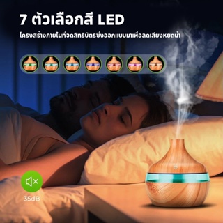 SELFISHER เครื่องทำความชื้นใส่น้ำหอมระเหย ระบายอากาศ LED USB ขนาดเล็ก