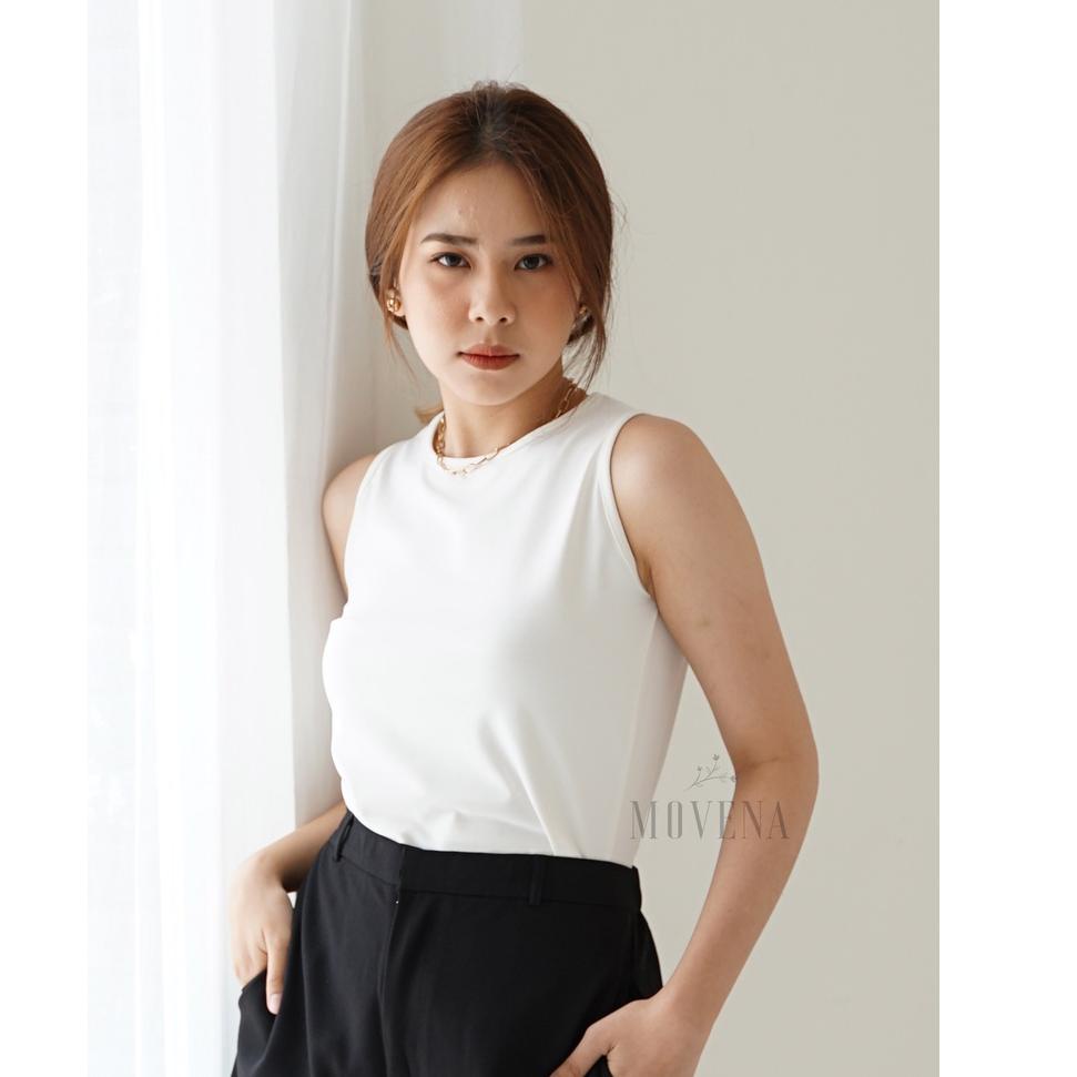 Best Selling เสื้อกล้าม Jenna / Basic Top Short Sleeve Top / Basic Tank Top Flow