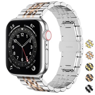 สายนาฬิกาข้อมือสเตนเลส ปรับได้ แบบเปลี่ยน สําหรับ Apple Watch Series 8 7 6 Se 5 4 3 49 มม. 42 มม. 44 มม. Iwatch 38 มม. 41 มม. 40 มม. 45 มม.