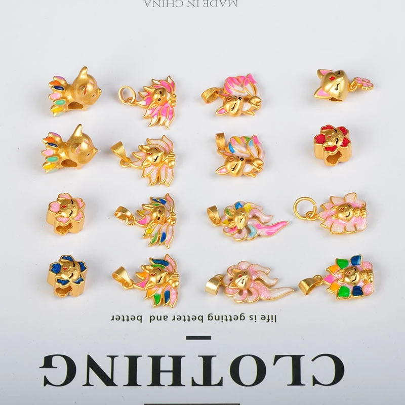 สร้อยข้อมือสานมือ สไตล์จีนโบราณ สีแดง สีทอง จี้ลูกปัดเคลือบสีฟ้า thumbnail 4