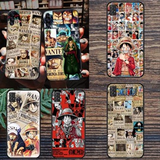 เคสโทรศัพท์มือถือนิ่ม พิมพ์ลาย One Piece D สีดํา สําหรับ Samsung Galaxy A50 A50S A30S A11 A12 4G A21S A22 4G A22 5G A31