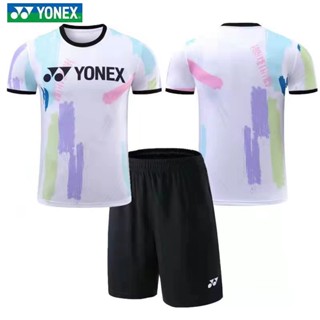 Yonex เสื้อแบดมินตัน เสื้อยืดไมโครไฟเบอร์ 100% ทนทานที่สุด สําหรับผู้ชาย ผู้หญิง 6092