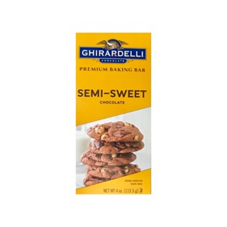 กิลาเดลลี่ บาร์ เซมิสวีท เบคกิ้ง113กGHIRARDELLI SEMI SWEETBAKINGBAR113G