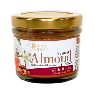 แฮปปี้เมทครีมอัลมอนด์ผสมน้ำผึ้ง WITH 100กรัมHAPPYMATE ALMONDHONEY 100G.