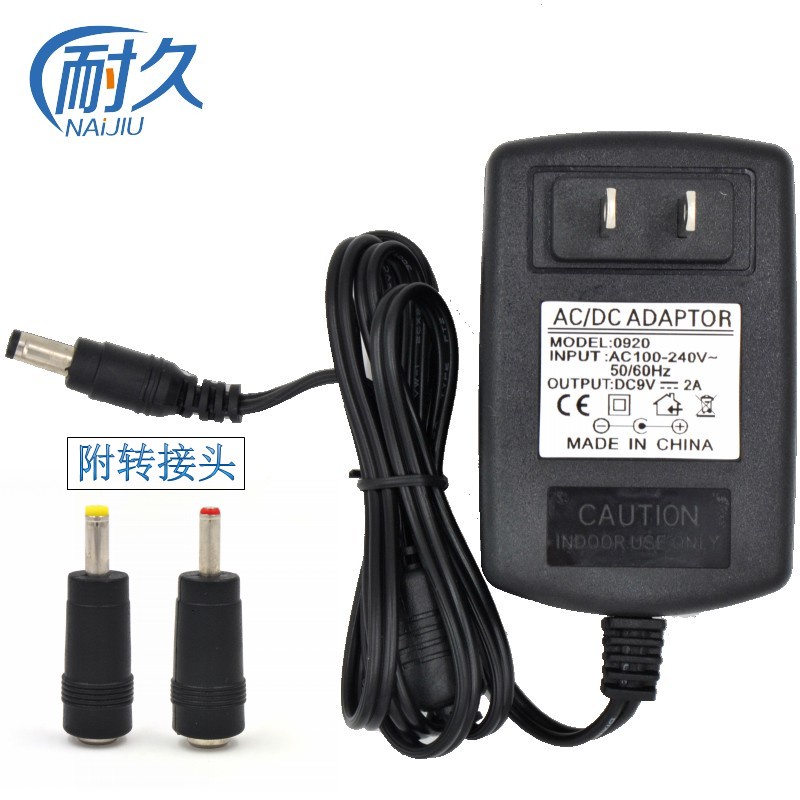 9V ดึง Rod Audio Power Adapter โทรศัพท์มือถือลําโพงบลูทูธ Charger Universal 9V 1.5A 2A 1.2A 2A