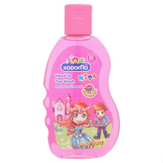 โคโดโมเฮดทูโทวอชฟรุ๊ดตี้ สีชมพู 200 มล.KODOMO KIDS HEAD TO TOE FRUITY PINK 200M