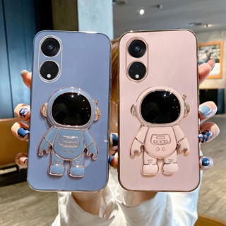 เคสโทรศัพท์มือถือ แบบนิ่ม ลายนักบินอวกาศ หรูหรา สําหรับ OPPO Reno8 T 4G 5G 2023 Reno 8T 5G