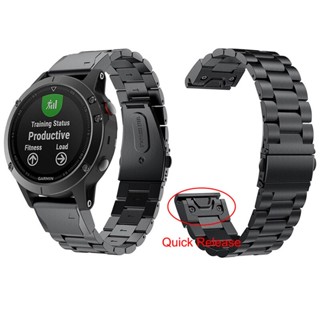 สายนาฬิกาข้อมือสเตนเลส โลหะ 26 มม. 22 มม. สําหรับ Garmin Marq Gen2 Descent G1 Mk1 Mk2 Mk2i