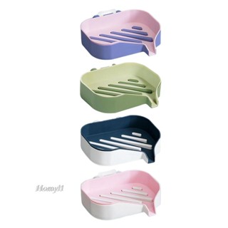 [Homyl1] ที่วางสบู่ แบบติดผนัง ไม่ต้องเจาะ ขนาด 13x9x3 ซม.