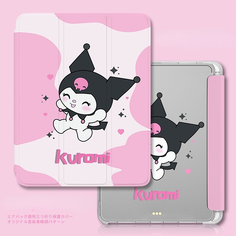 เคส IPAD Gen10 gen9 gen8 gen7 10.2 Air4 Air5 ​เคส TPU ลายคุโรมิน่ารัก พร้อมช่องใส่ปากกา สําหรับ iPad