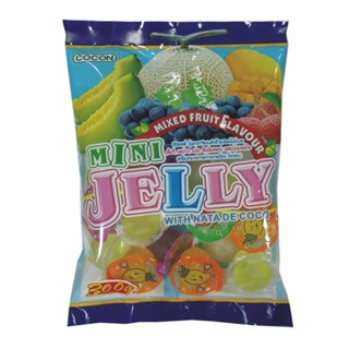 โคคอนมินิเยลลี่รวมรส MINI 300 กรัมCOCONNATA JELLY MIX300G.