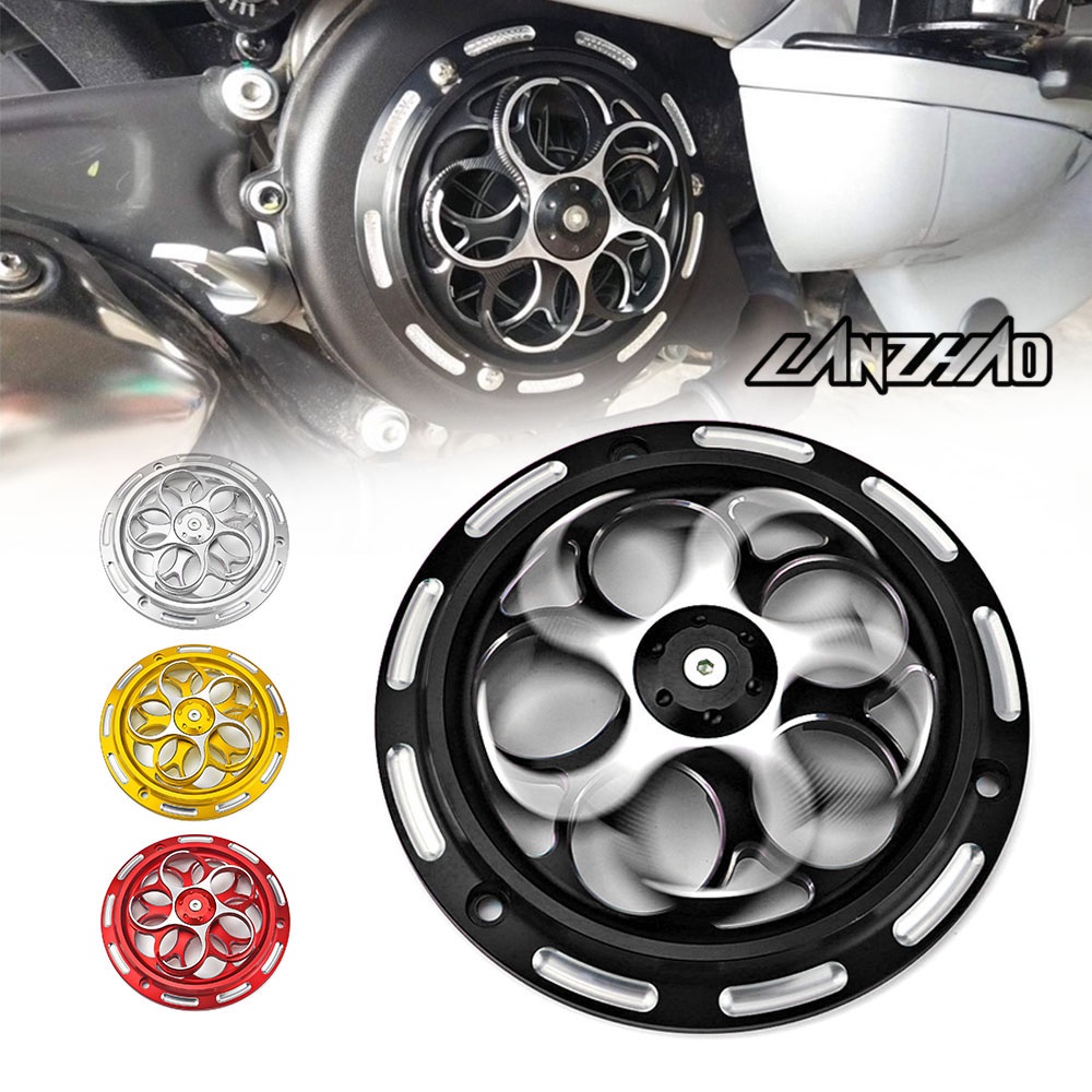 ฝาครอบปินเนอร ์ สําหรับ VESPA Sprint Primavera 150 s125 iget lx125 i-get สกู ๊ ตเตอร ์ CNC อลูมิเนียมพัดลมหมุนได ้ เครื ่ องยนต ์ Guard