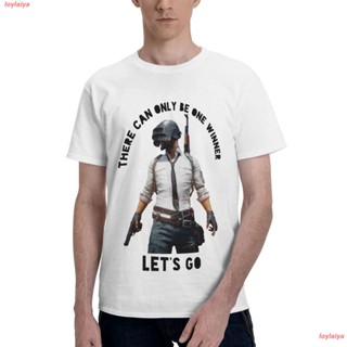 เสื้อยืดพิมพ์ลายแฟชั่น loylaiya เสื้อยืดผู้ชาย PUBG MOBILE เสื้อยืดเกมมิ่ง PubG Winner Classic T-Shirt Tee Mens Ba_01